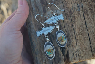 Freestone Dangle Earrings