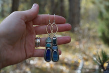 Load image into Gallery viewer, Venus Earrings- Stacked Stones
