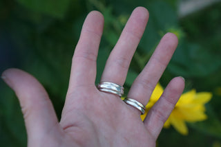 Companions Ring Set- Aquamarine Size 5.5
