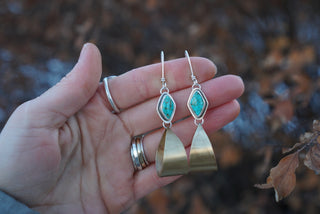 Lotus Hoops-Turquoise