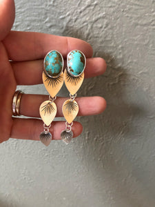 FOR EMILY Autumn Post Earrings- Turquoise
