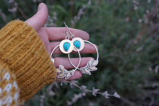 Autumn Bough Hoops