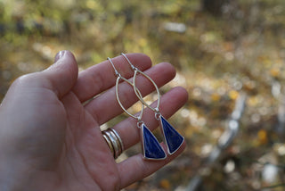 Venus Earrings- Lapis Lazuli