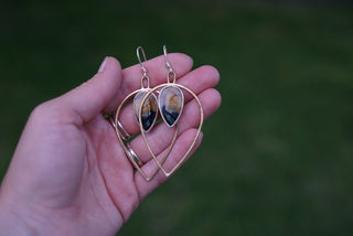 Upland Earrings- Picasso Jasper