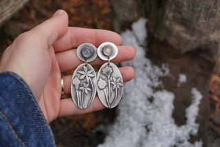 Mountain Flower Posts- Moonstone