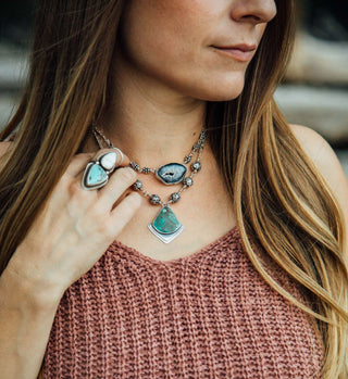 Festival Choker- Black Geode