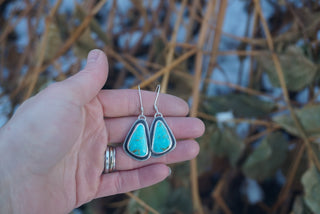Essential Earrings- Blue Kingman Turquoise