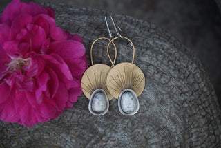 First Light Brass Earrings