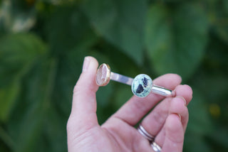 Space Between Cuff- New Lander & Peach Quartz