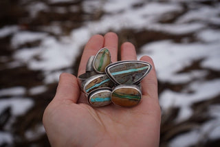 A River Runs Through It Ring- Size 7.5