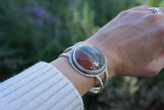 Horizon Cuff- Landscape Jasper