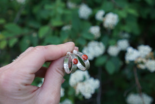 Medium Huggies- Red Jasper