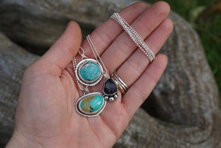Calamity Necklace- Green Turquoise