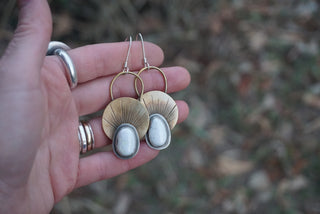 First Light Brass Earrings
