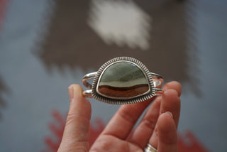 Horizon Cuff- Landscape Jasper