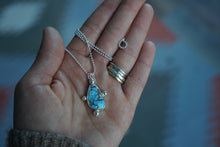 Load image into Gallery viewer, Compass Necklace- Lavender Turquoise
