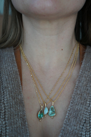 Gold Variscite Necklace