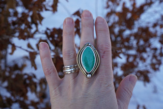 O'Keefe Ring- Malachite Size 6