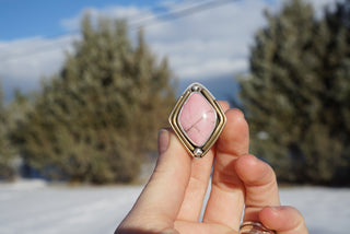 O'Keefe Ring- Rhodonite Size 6-6.25