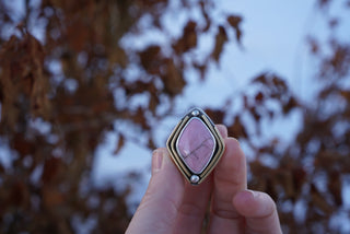 O'Keefe Ring- Rhodonite Size 6-6.25