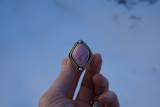O'Keefe Ring- Rhodonite Size 6-6.25