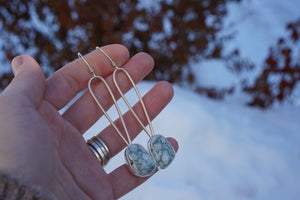 Utah Earrings- Ivory Creek Variscite