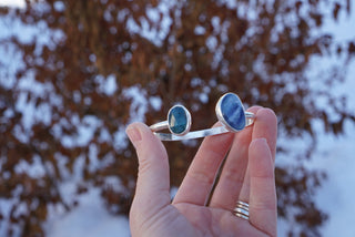Space Between Cuff- Blue Kyanite