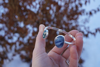 Space Between Cuff- Blue Kyanite