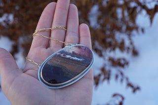 Calamity Statement Necklace- Serape Jasper