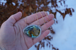 Calamity Statement Necklace- Turquoise