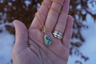 Gold Variscite Necklace