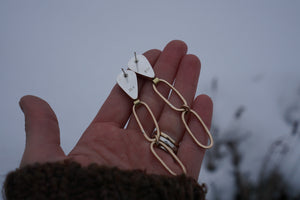 Paperclip Post Earrings- 14K Goldfill