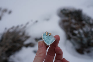 Talon Ring- Larimar-Size 7.25