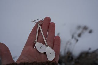 The Bar Earrings- Variscite