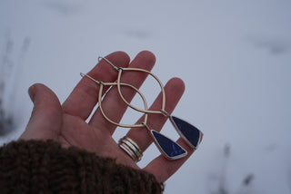 Venus Earrings II- Lapis Lazuli