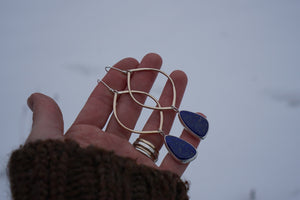 Venus Earrings I- Lapis Lazuli