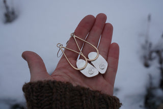 Rain Earrings- Pink Opal
