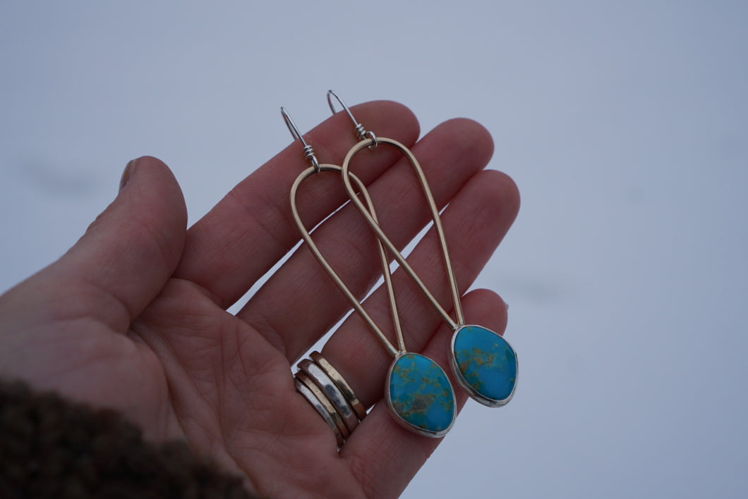 Utah Earrings- Turquoise