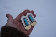 Load image into Gallery viewer, Gatekeeper Earrings- Blue Turquoise
