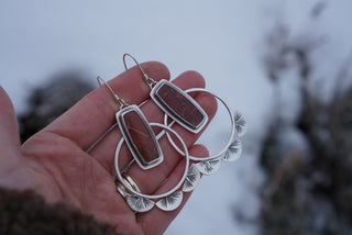 A Burst of Light Hoops- Cherry Creek Jasper