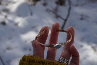 Aphrodite Cuff- 14K Goldfill + Opal