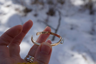 Aphrodite Cuff- 14K Goldfill + Opal