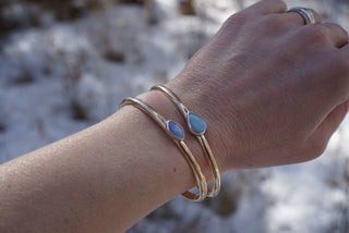 Aphrodite Cuff- 14K Goldfill + Opal