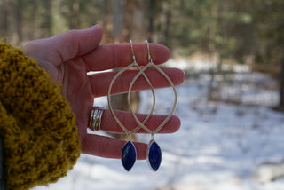 Venus Earrings- Lapis Lazuli
