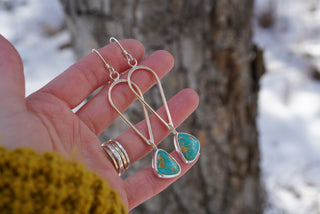 Utah Earrings- American Turquoise