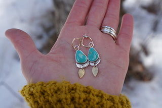 Artemis Huggies- Turquoise + 10K Gold