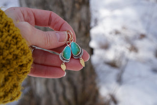 Artemis Huggies- Turquoise + 10K Gold