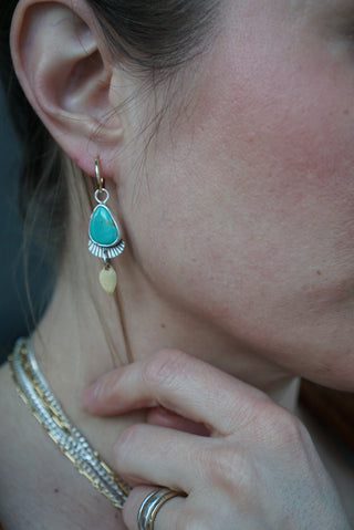 Artemis Huggies- Turquoise + 10K Gold