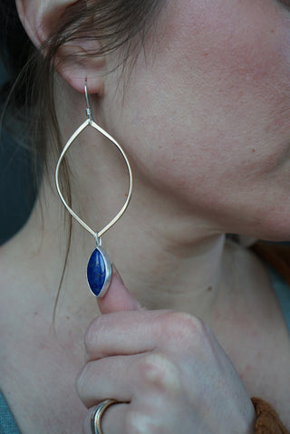 Venus Earrings- Lapis Lazuli