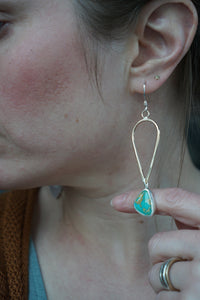 Utah Earrings- American Turquoise